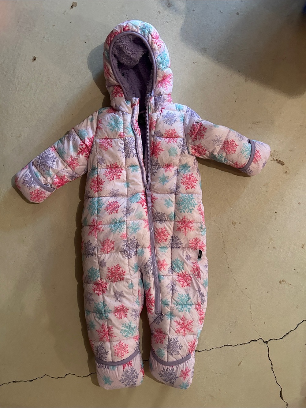 Spyder Snowflake Puffer One-Piece Snowsuit